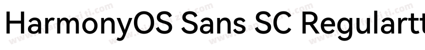 HarmonyOS Sans SC Regularttf字体转换